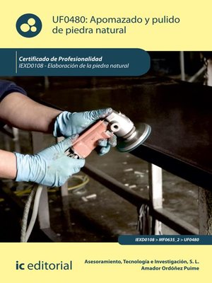 cover image of Apomazado y pulido de piedra natural. IEXD0108